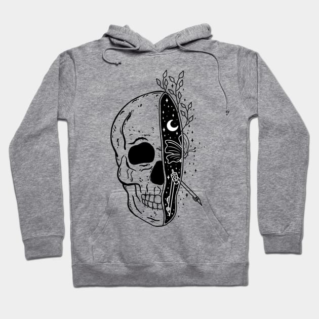 Skull and Science Hoodie by Tebscooler